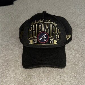 Atlanta Braves World Series Champs 2021 Black Cap